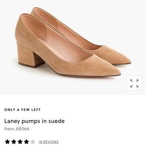 J. Crew Laney pump in Suede Ashen Brown